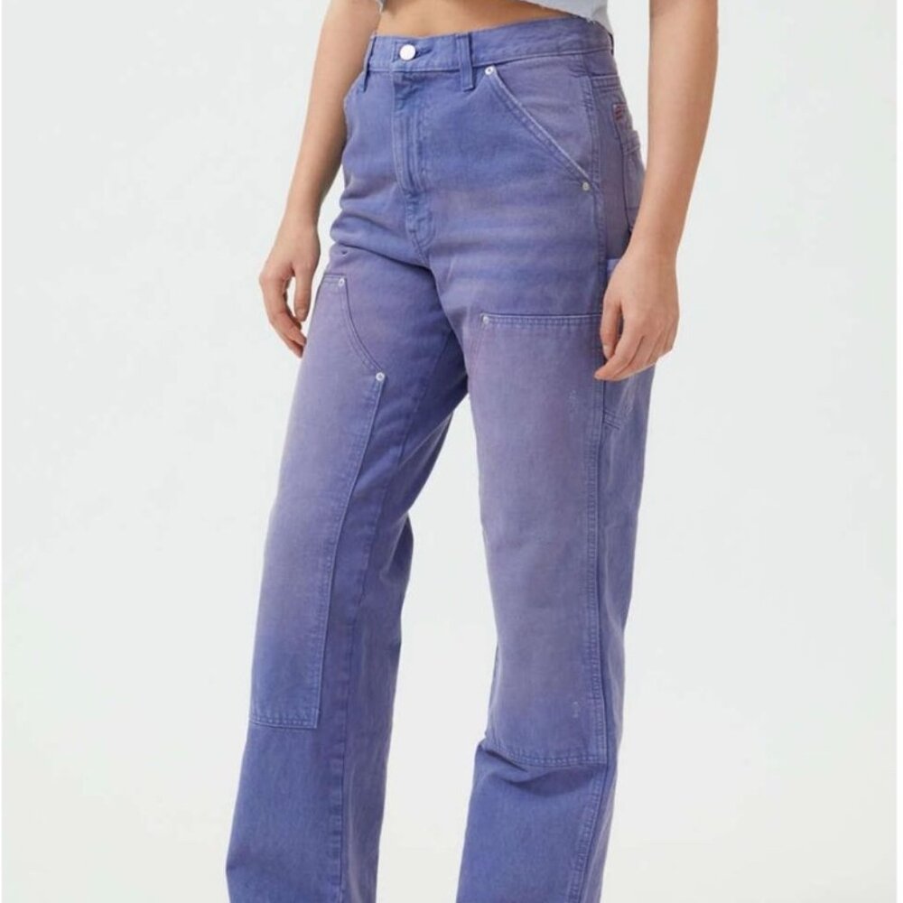 Urban Outfitters BDG High Waisted Carpenter Jean in Purple Size 32